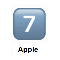Keycap: Digit Seven on Apple iOS