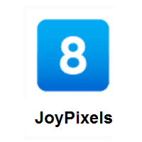 Keycap: 8 on JoyPixels
