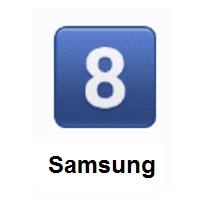 Keycap: Digit Eight on Samsung