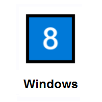 Keycap: Digit Eight on Microsoft Windows