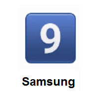 Keycap: Digit Nine on Samsung