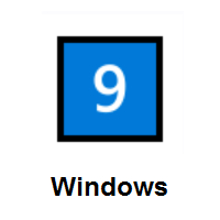 Keycap: Digit Nine on Microsoft Windows