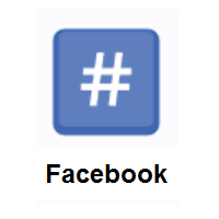 Keycap: # Hashtag on Facebook