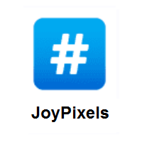 Keycap: # Hashtag on JoyPixels
