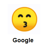 Wife Of Devil Emoji: Kissing Face with Smiling Eyes on Google Android