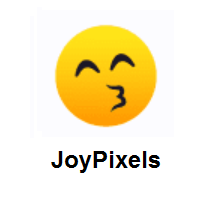 Wife Of Devil Emoji: Kissing Face with Smiling Eyes on JoyPixels