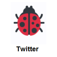 Coccinellidae: Ladybug on Twitter Twemoji