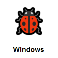 Coccinellidae: Ladybug on Microsoft Windows