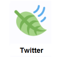 Leaf Fluttering In Wind on Twitter Twemoji