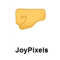 Left-Facing Fist on JoyPixels