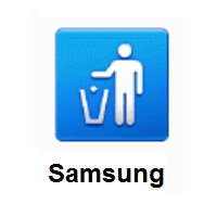 Litter in Bin Sign on Samsung