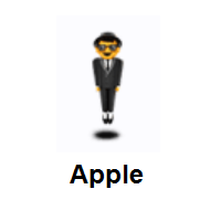 Person in Suit Levitating on Apple iOS