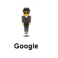 Man in Suit Levitating on Google Android