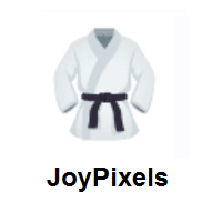 Martial Arts Uniform on JoyPixels