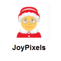 Mrs. Claus on JoyPixels