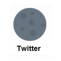 New Moon on Twitter Twemoji
