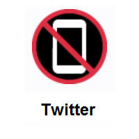No Mobile Phones on Twitter Twemoji