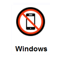 No Mobile Phones on Microsoft Windows