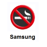 No Smoking on Samsung