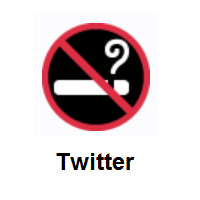 No Smoking on Twitter Twemoji