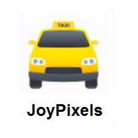Oncoming Taxi on JoyPixels