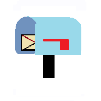 Open Mailbox With Lowered Flag