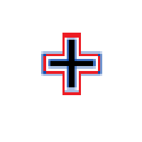 Outlined Greek Cross