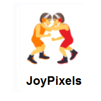 People Wrestling on JoyPixels