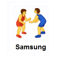 People Wrestling on Samsung