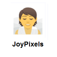 Person in Steamy Room on JoyPixels
