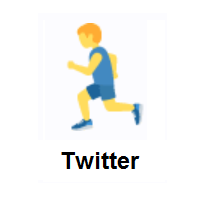 Run: Person Running on Twitter Twemoji