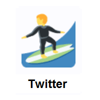 Person Surfing on Twitter Twemoji