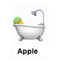 Person Taking Bath on Apple iOS