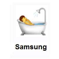 Person Taking Bath on Samsung