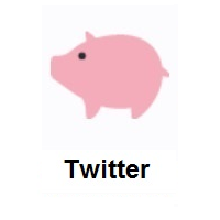 Pig on Twitter Twemoji