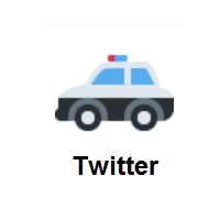 Police Car on Twitter Twemoji