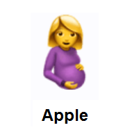 Pregnant Woman on Apple iOS