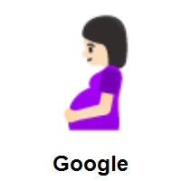 Pregnant Woman: Light Skin Tone on Google Android