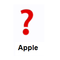 Question Mark on Apple iOS