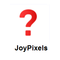 Question Mark on JoyPixels