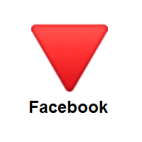 Red Triangle Pointed Down on Facebook