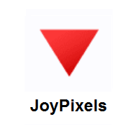 Red Triangle Pointed Down on JoyPixels