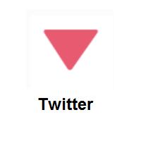 Red Triangle Pointed Down on Twitter Twemoji