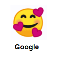 Smiling Face With 3 Hearts on Google Android