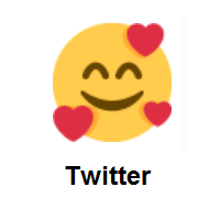 Smiling Face With 3 Hearts on Twitter Twemoji