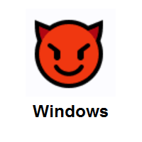 Devil: Smiling Face With Horns on Microsoft Windows