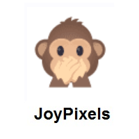 Iwazaru- Speak-No-Evil Monkey on JoyPixels