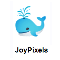 Spouting Whale on JoyPixels