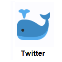 Spouting Whale on Twitter Twemoji