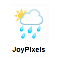 Sun Behind Rain Cloud on JoyPixels